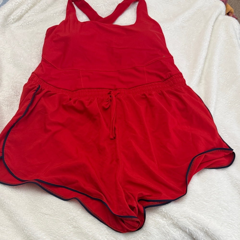 Fabletics Vibrant Red women’s one piece